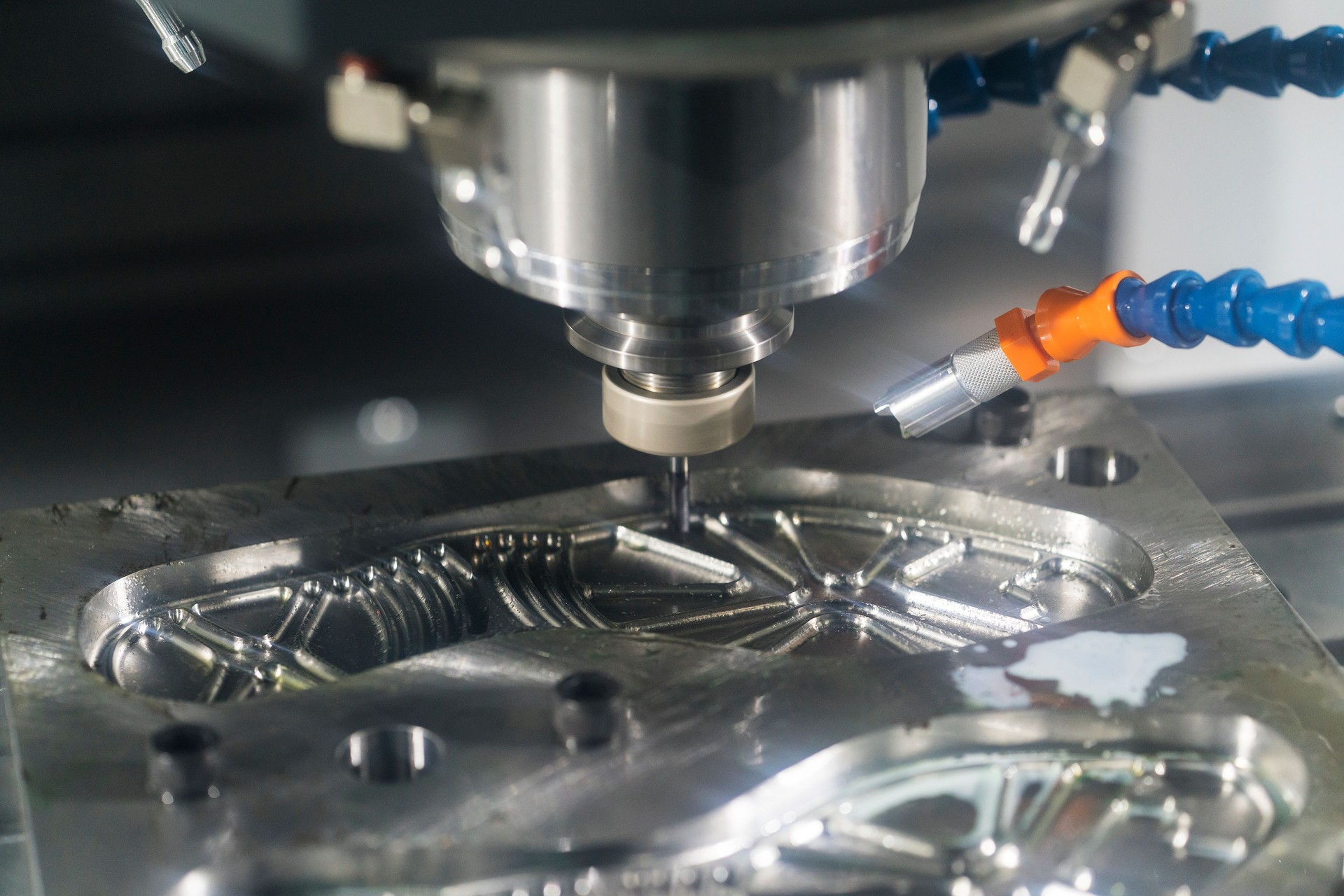 CNC machining center cutting mold